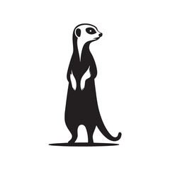 Desert Guardians: Vector Meerkat Silhouette Collection for Wildlife Designs, Safari Illustrations, and Savannah-themed Artwork.