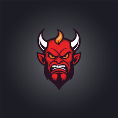 Logo devil character illustration