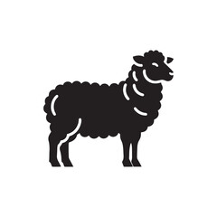 Pastoral Peace: Vector Sheep Silhouette Collection for Farmyard Designs, Livestock Illustrations, and Countryside-themed Artwork.