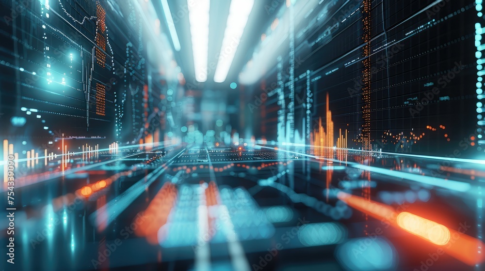 Aufkleber background image containing financial charts and symbols, modern. generative ai.
