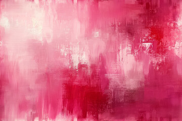 Abstract pattern of soft brush strokes in pinks and reds - obrazy, fototapety, plakaty