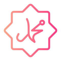 muhammad gradient icon