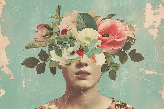 woman's mental health in bloom