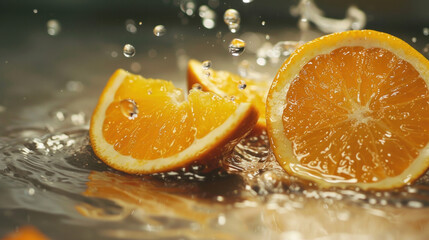 Drinking orange juice will help nourish the skin because orange juice contains vitamins,