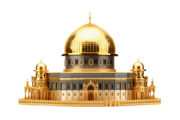 Fototapeta premium gold dome isolated on white