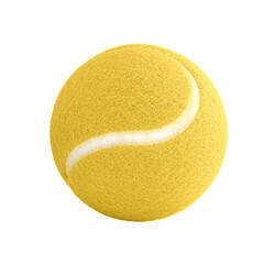 Tennis ball yellow color with a white stripe. 3D render