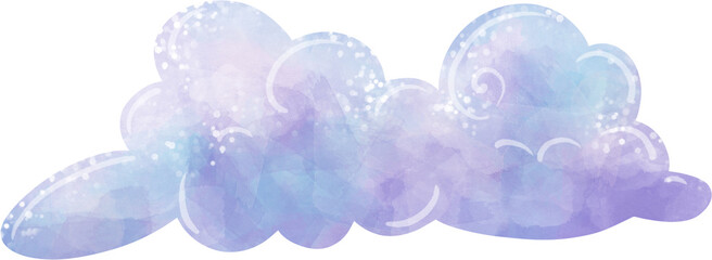 cloud, illustration on white background