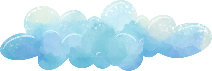 cloud, illustration on white background