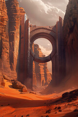 Martian portals and ruins - 754346693