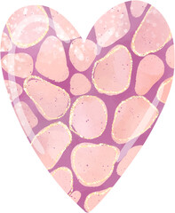 heart, illustration on white background