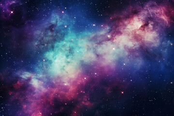Naklejka premium nebula and galaxy in outer space, abstract cosmos background