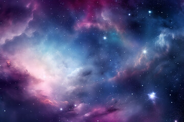nebula and galaxy in outer space, abstract cosmos background