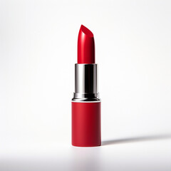 lipstick on a white background, side view сreated with Generative Ai