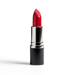 lipstick on a white background, side view сreated with Generative Ai