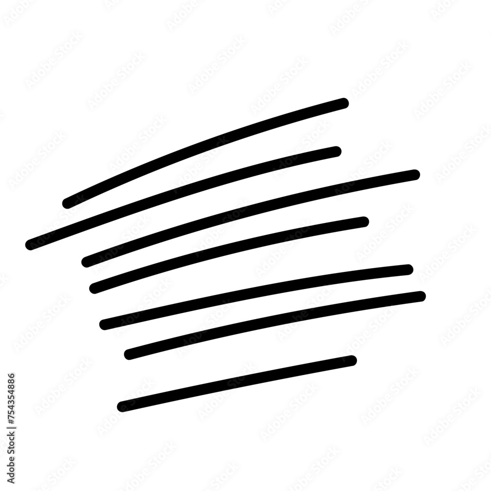 Poster doodle line simple shape icon. line frame silhouette monochrome black element. simple line icon isol