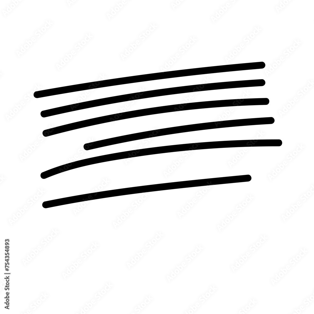 Poster doodle line simple shape icon. line frame silhouette monochrome black element. simple line icon isol