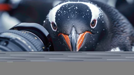 Fotobehang penguin close image captured. © FDX