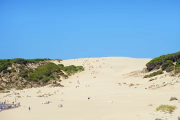 Fototapete Strand Bolonia, Tarifa, Spanien The spectacular dune of Bolivia in Cadiz