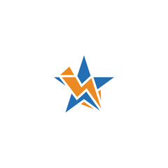 Thunder Star company logo design.