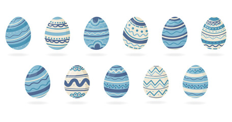 Collection d’œufs de Pâques décorés pour célébrer la fête de Pâques - Illustration vectorielle éditable coloré et festive pour la résurrection de Jésus