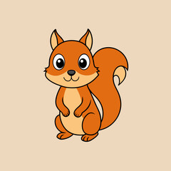 squirrel pet vector illustration draw cartoon pretty
cute