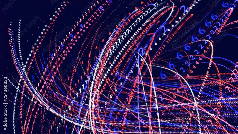 Poster symbols form lines, lines form spiral grid. sci fi theme, information ai construction of letters. vj