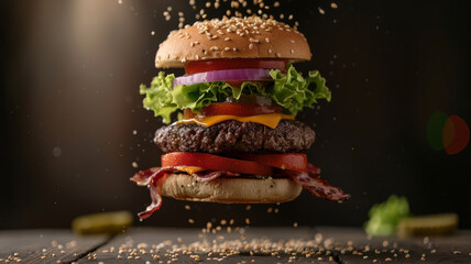 Burger Elevation, Gravity-Defying Culinary Artistry