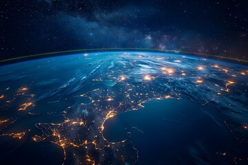 Astronaut View of Earth from Space, To convey a sense of wonder and inspire reflection on the...