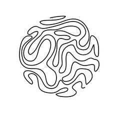 Fototapeta premium Hand Drawn Circle Pattern