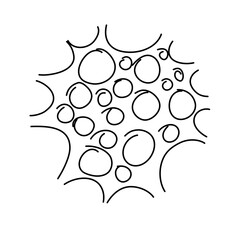 Obraz premium Hand Drawn Circle Pattern