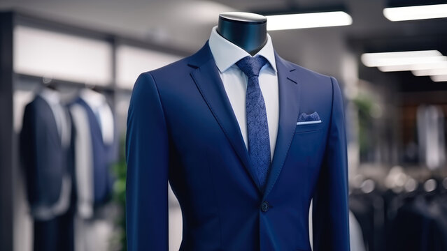 Mannequin Modeling: Dapper Suit Display in Shop Window

