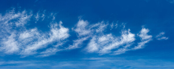 Fototapeta premium Blue Sky with white clouds. Abstract backdrop for wallpaper .