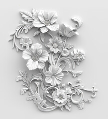 Fototapety  Flowers background, many beautiful flowers background illustration.