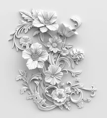 Fototapeten Flowers background, many beautiful flowers background illustration. © Cobalt