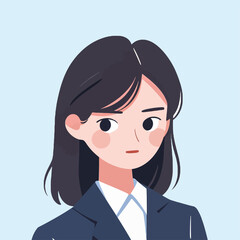 여자 회사원 일러스트