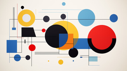 Vibrant Abstract Geometric Interaction
