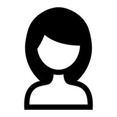 Woman hairstyle icon