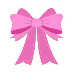 pink ribbon with bow