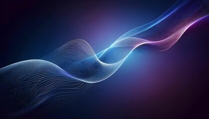 Fototapeta premium Waves are made up of rotating particles. abstract graphics science and technology sense background