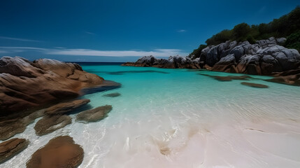 Fototapeta premium the pristine white and clear water