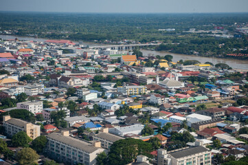 Fototapeta na wymiar THAILAND UBON RATCHATHANI CITY VIEW