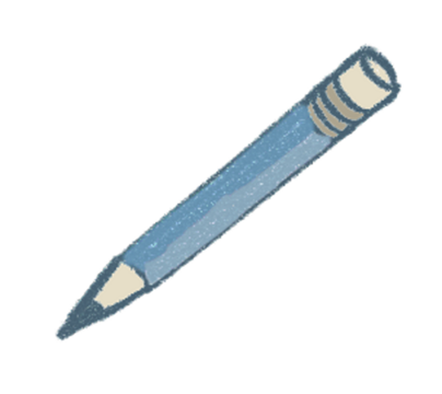 Cartoon decorated stationery such as books, pencils, paper.