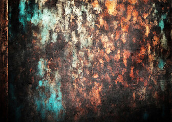 Grunge scratched metal background or texture