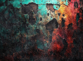 Grunge scratched metal background or texture