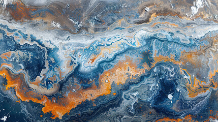Naklejka premium arial view image of a frozen lake, landscape photography