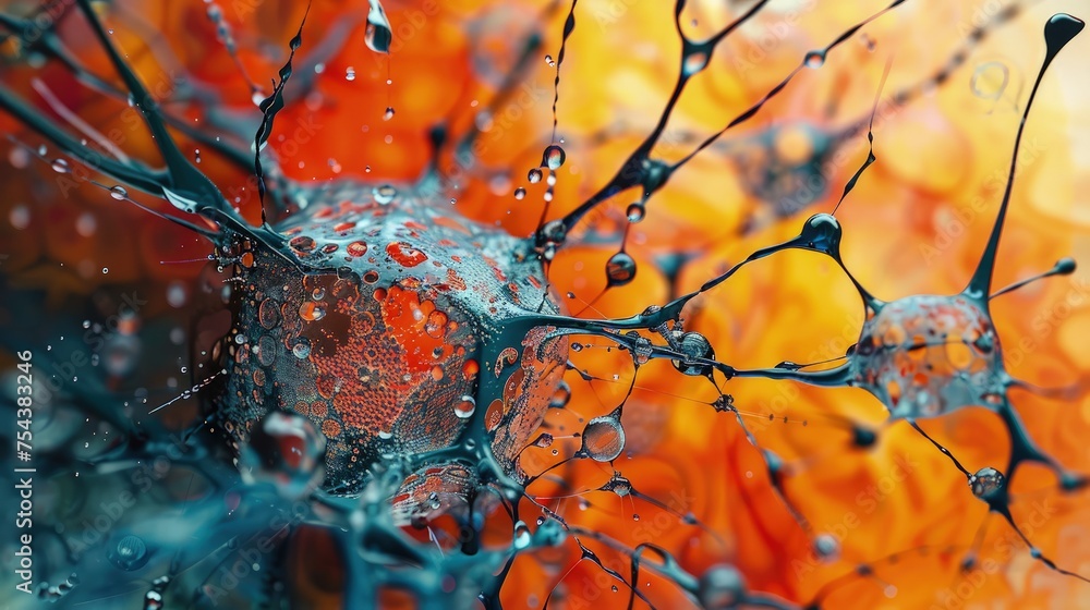 Poster a nanotechnology workshop for artists, exploring the intersection of art and science at the smallest
