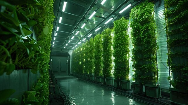 A vertical algae farm producing biofuel as a sustainable energy source