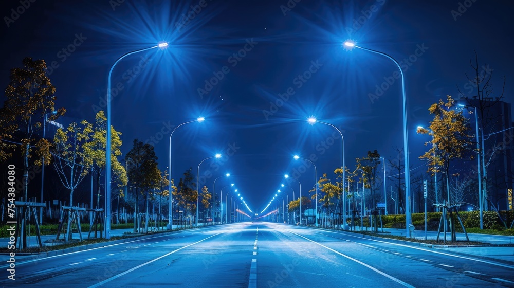 Poster an ai system for optimizing public lighting in cities, reducing energy consumption while ensuring sa