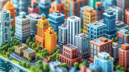 Obraz premium AI driven urban planning tools for sustainable city development