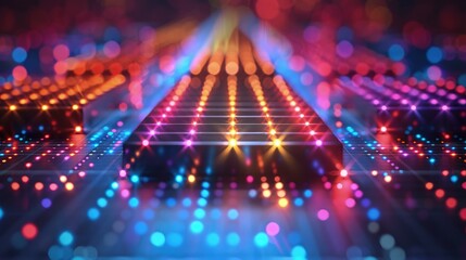 Obraz premium A nanoscale optical computing system, vastly increasing computational power and speed